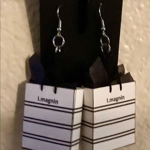 I Magnin Shopping Bag Earrings